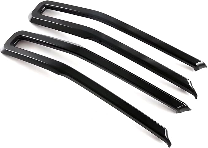 HIGH FLYING Car Exterior Accessories for Ford Ranger Wildtrack 2024 2025 Front Middle Grille Insert Bumper Overlay ABS Gloss Black 4pcs