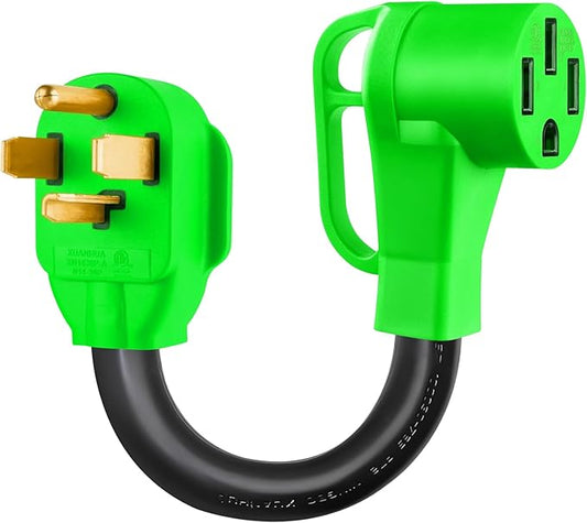 SBB NEMA 14-30P to NEMA 14-50R EV Charger Adapter Cord for Level 2 EV Charger, 125/250 Volt, 4 Prong 30 Amp Plug to NEMA 14-50 Outlet, Dryer Plug Adapter Compatible with All EV, Tesla, and RV