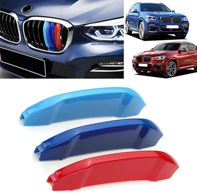 Automotive Grille Inserts for BMW X3 G01 2018-2021 X4 G02 2019-2021(NOT for AWD) 7 Grilles, Front Grill Accessories