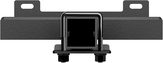 Tow Hitch 2 Inch, Trailer Hitch Winch Mount with 2" Receiver, Universal Heavy-Duty Winch Plate Bracket for Truck/Pickup/ATV/UTV/SUV, 17000 lbs Towing Capacity, Mounting Cradle, Black