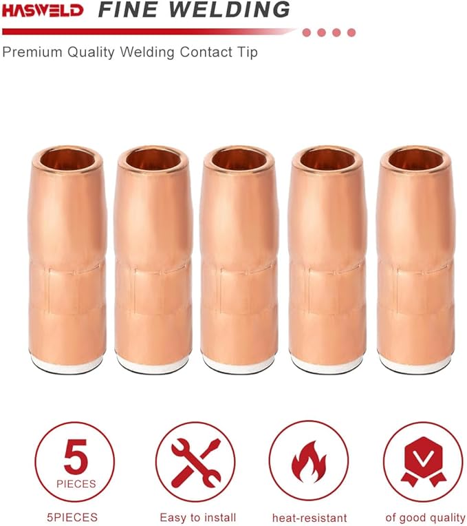 5-PK Nozzle N-M5800C 5/8" ID Flush AccuLock MDX fits Mliier MDX-250 EZ-Select Acculock MIG Welding Guns part