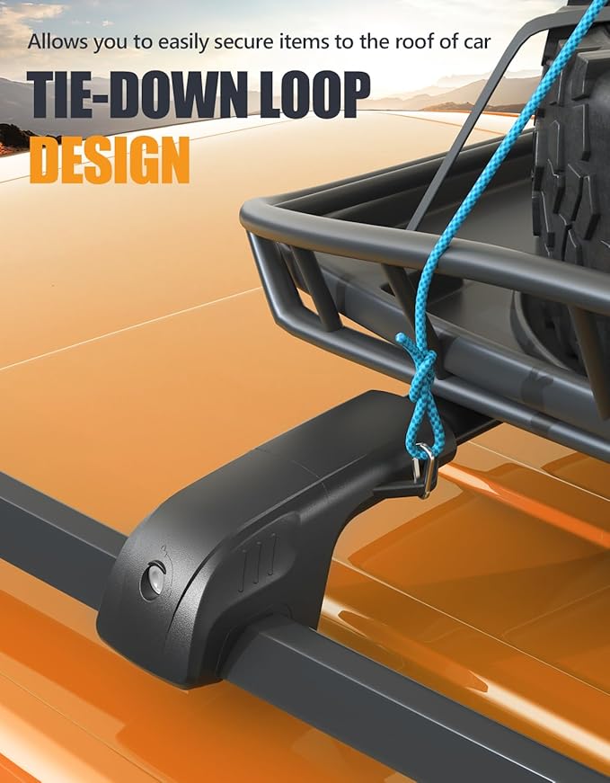 KINGGERI 300lbs Lockable Roof Rack Cross Bars Compatible with BMW X7 G07 2019-2025 with Raised Side Rails, Heavy Duty Aluminum Roof Rails Crossbars Cargo Luggage SUV Accessories