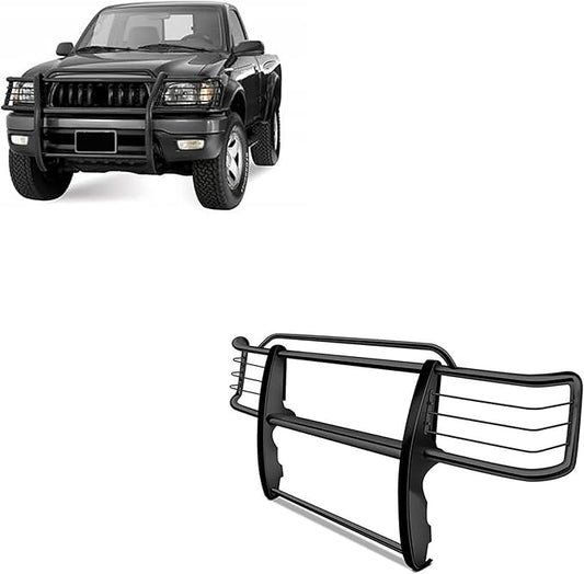 Black Horse Grille Brush Bumper Guard Modular Black Compatible with 2001-2004 Toyota Tacoma-17TO23MA
