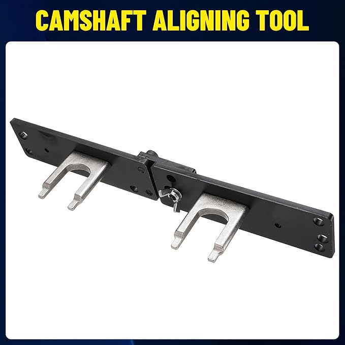 Timing Tool Kit Camshaft Aligning Flywheel Locking Crankshaft Pulley Tool with 22mm Socket for GM Chevrolet Onix /Tracker 1.0 12V 3 Cylinder 1.2 12V Ecotec Engine replace CR490, CR490-A,B,C