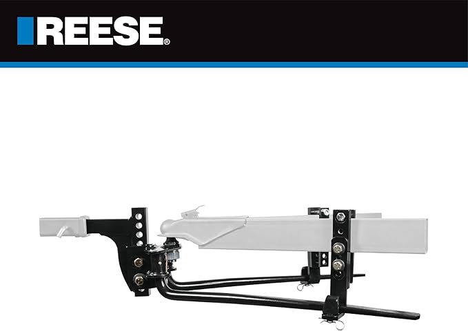 Reese 49911 Integrated Sway Control Weight Distribution Kit, 6,000 lbs. Capacity, Shank Included