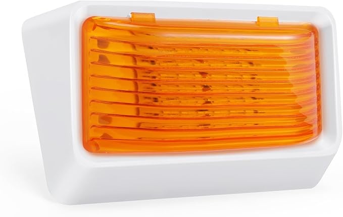 Kohree 320Lumen LED RV Porch Light Exterior Utility Light 12v Lighting Fixture, Replacement Lighting for RVs, Trailers, Campers, 5th Wheels. White Base, Clear and Amber Lenses Included