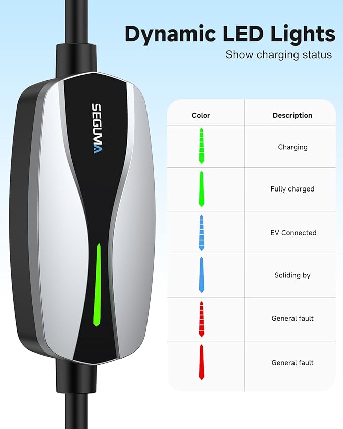 Portable Level 1/2 EV Charger for Tesla, 16Amp NACS Car Charger with 110V-240V, 25FT Extension Cable, NEMA 6-20 Plug, NEMA 5-15 Adapter, Home Mobile Wall Connector EV Charging Station for Tesla Cars