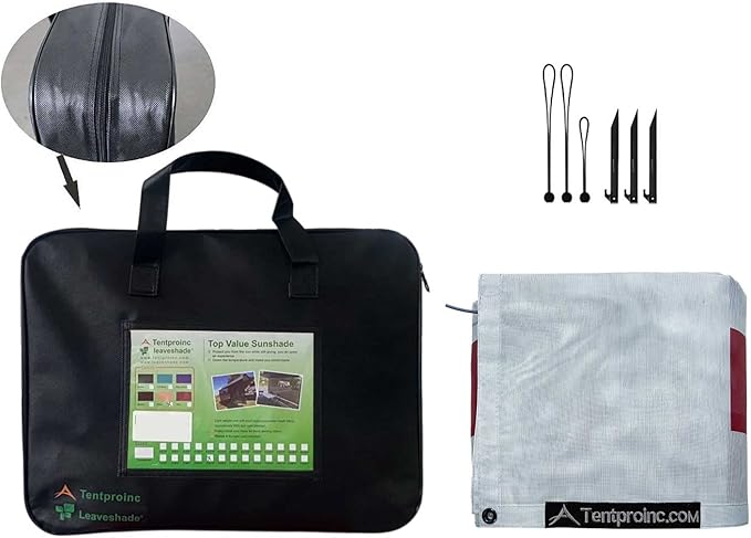 Tentproinc RV Awning Sun Shade Screen 8' X 14' 3'' (American Flag) Gray Mesh Sunshade Camper Trailer Awning Shade Screen UV Blocker Completed Kits