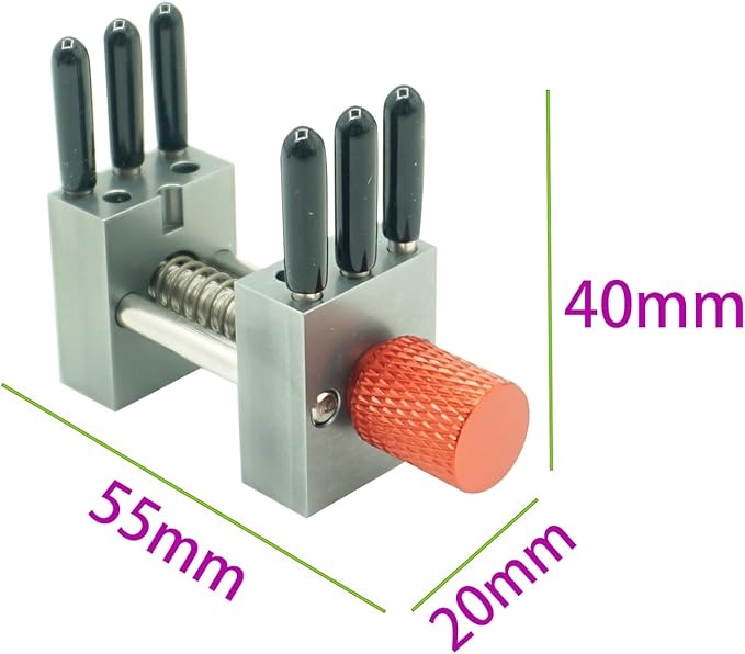 Multi Function Handheld Mini Vise - Metal Tiger Pliers With Adjustable Width from 0.78-1.18 Inches Are Used for DIY Making Tools Such As Model Making And Amateur Craft Assembly（Red）