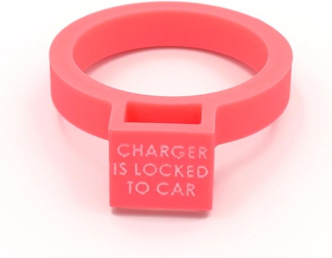 Door Dock for Tesla/J1772 Adapter for Model Y and Charger Locking Ring Bundle 2023-2025 (Pink)
