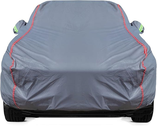 Breathable New Material, Waterproof Car Cover, Locks and Zipper Doors, Sunscreen Waterproof UV Prevention Snowproof Wind and Windproof,Suitable for Indoor Outdoor,for Sedan (205" to 216") C5