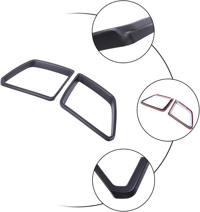 Car Front Bumper Grille Cover Trim Compatible with Pontiac G8 08-09/Holden Commodore 06-12 ABS Front Grille Bumper Grill protective cover decorative accessories (Matt black)