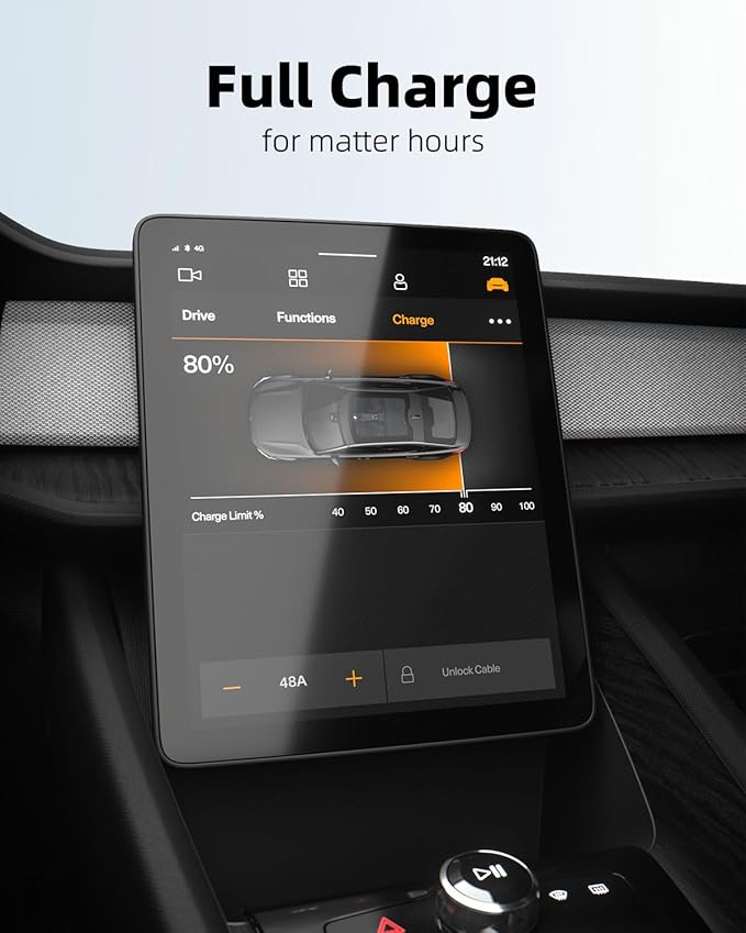 for Tesla to J1772 Charger Adapter, Max 60A 250V for NACS to J1772 Electric Vehicles Charging Adapter Compatible with Tesla Mobile Charger, High Powered Connectors, Destination (Black)