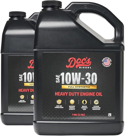 Doc's Diesel 10W-30 Full Synthetic Heavy Duty Diesel Oil DOCS10W30-2 | 2-Gallons