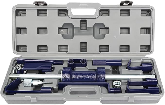13LBS Dent Puller w/Slide Hammer Auto Body Truck Repair Automotive Hammer Puller Repair Frame Set with Carrying Case (18 PCS)