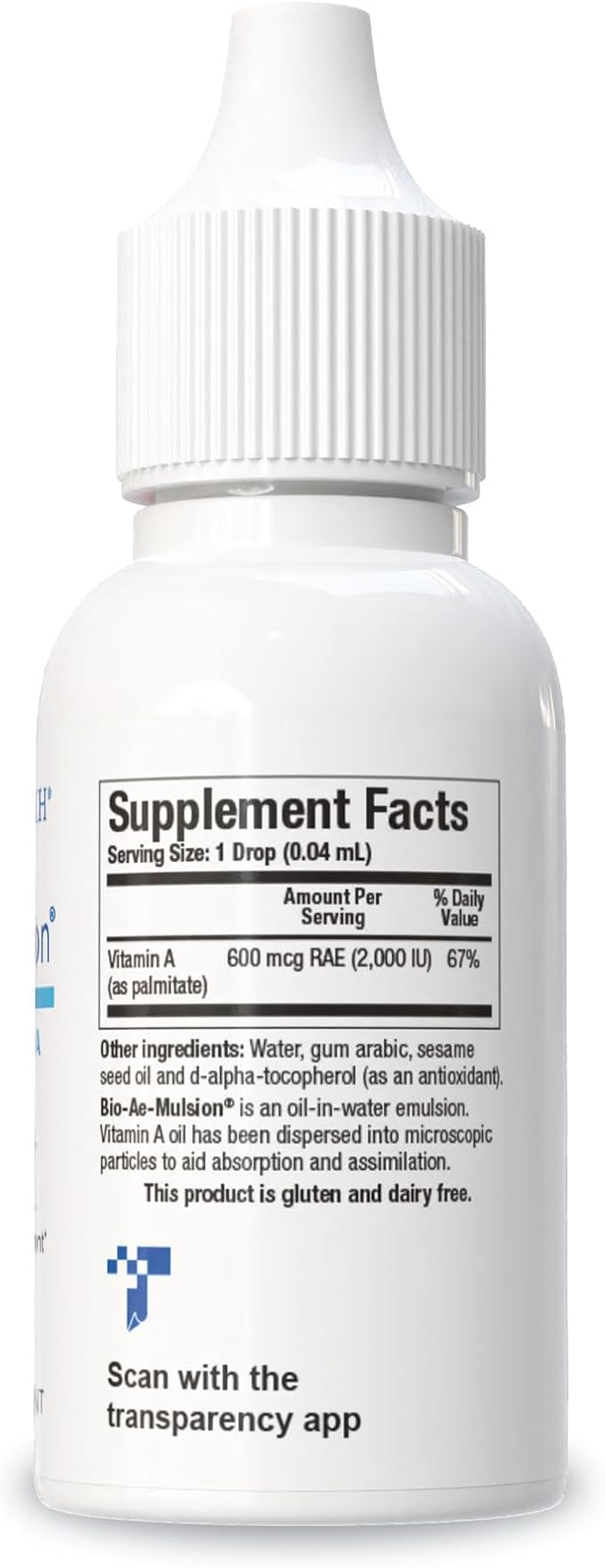 Biotics Research Bio Ae Mulsion IU Emulsified Vitamin A for Greater Uptake & Utilization, Concentrated Form, Promotes Immune Response, Aids in Visual Acuity, Supports Cardiovascular 1 Fluid Ounces
