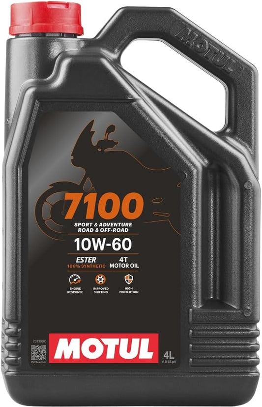 Motul 7100 4T Synthetic Ester Motor Oil - 10W60-4L. 102191