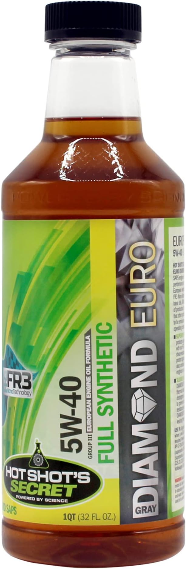 Hot Shot's Secret Gray Diamond Euro Synthetic 5W40 Oil 1 Quart