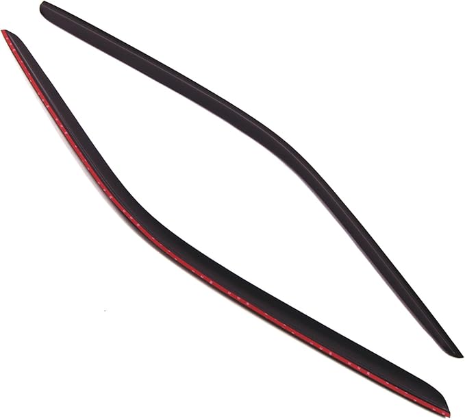 TuningPros Outside Mount Window Vent Visors Rain Guards Compatible with Dodge Challenger 2008-2016 | Side Window Wind Deflectors Rain Shields | Smoke Tinted, 2 Pcs Set, DGWV-108