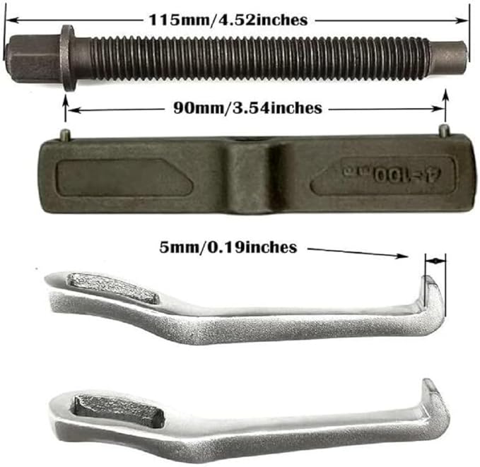 2 Jaw Puller, 2 Claw Gears Puller for Removal of Pulley Flywheel Bearing,Small Gear Puller (4inches)