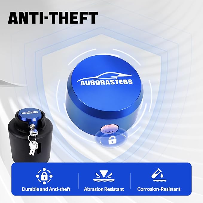 2 5/16 Ball Hitch Lock,Heavy Duty Trailer Tongue Coupler Lock Anti Theft for RV Travel/Utility/Pickup/Boat/Camper Trailer-Blue