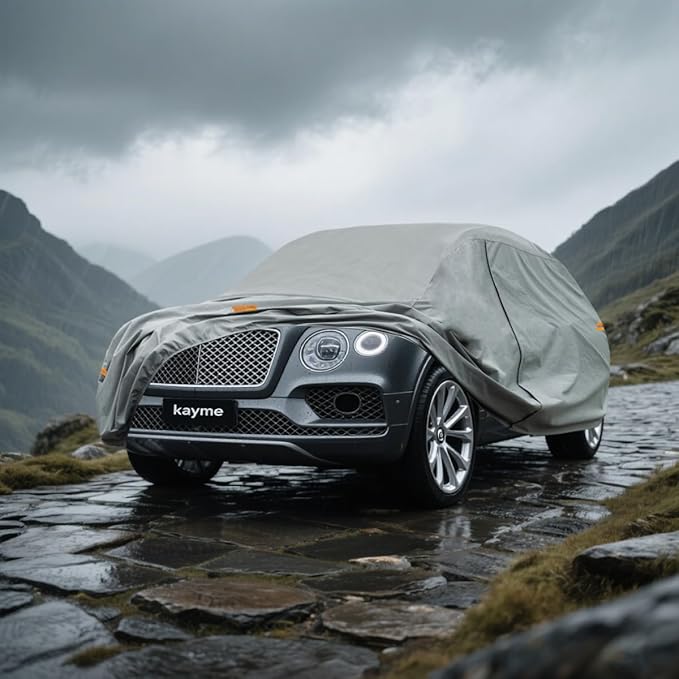 Kayme Heavy Duty SUV Car Cover Custom Fit Bentley Bentayga SWB Waterproof All Weather for Automobiles, Full Exterior Covers Sun Rain UV Protection.（Deliver About 3-10 Days）