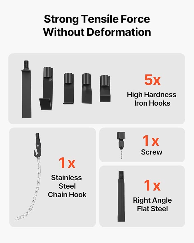 VEVOR Dent Puller Kit, 10 lbs 13-in-1 Slide Hammer Dent Removal Kit, Heavy-Duty Auto Body Truck Repair Automotive Damage Remover Tool Repair Frame with Carrying Case, Extension Rod, Non-Slip Handle