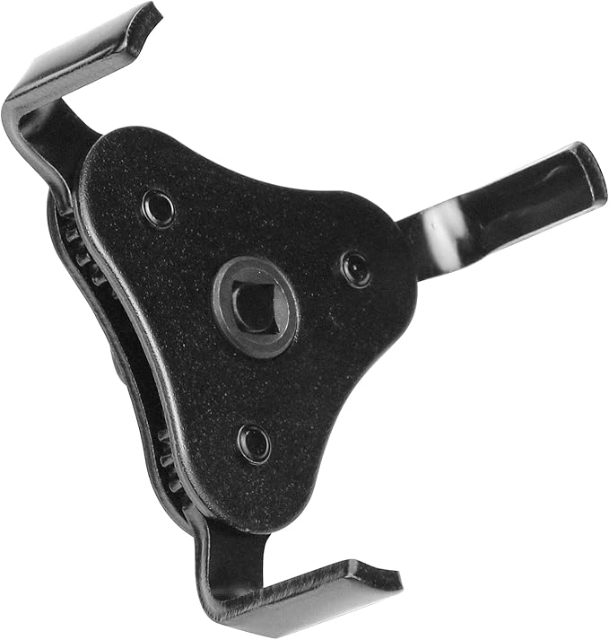 Universal Adjustable Oil Filter Wrench with 3 Jaw 2-1/2 inch to 4.5 inch Oil Filter Wrench Tool Kit(Black)