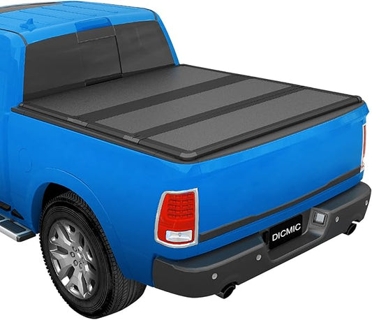 Hard Tri-Fold Truck Bed Tonneau Cover Compatible with 1994-2018 Dodge Ram 1500 2500 3500 & 2019-2023 Dodge Ram 1500 Classic 8FT Bed w/o RamBox