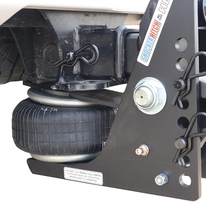Shocker HD Max Combo Air Hitch & Sway Control Towing Kit, Fits 2" Hitch Black Combo 2" & 2-5/16" Balls