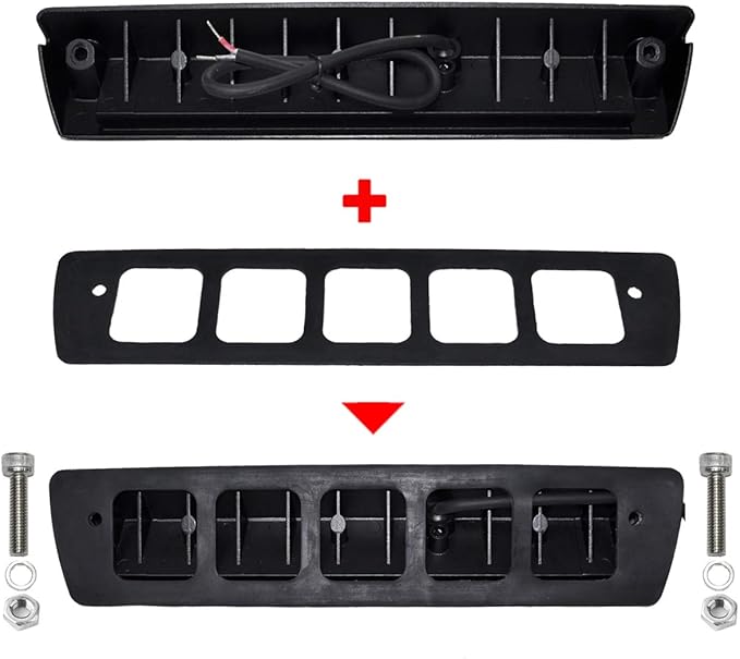 Raycharm 13" RV Exterior LED Flood Light Fixture, 40° Down Angle Beam, 4000K Natural-White, 12V/24V DC, High Lumen Output Low Current Draw, Aluminum Housing Black Finish, 1-Pack