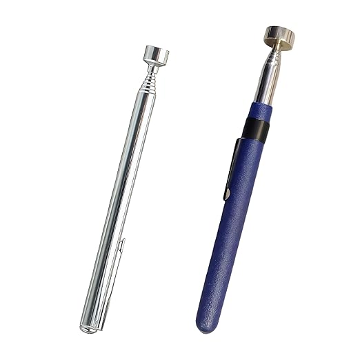 2-Pack Magnetic Pickup Tools 8 & 3.5 LB Retrieving Telescoping Retrievers, Ideal for Mechanics, DIY, Car, Workshop, Home Use