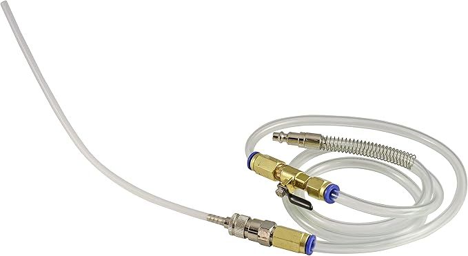 Mityvac MV6400 Fluid Dispensing System for Filling or Topping Fluids, 1.2 Gallon Reservoir, Manual Pump, Pressure Gauge and Relief Valve, Auto-shutoff Valves, 5' Hose with Flow Control Valve