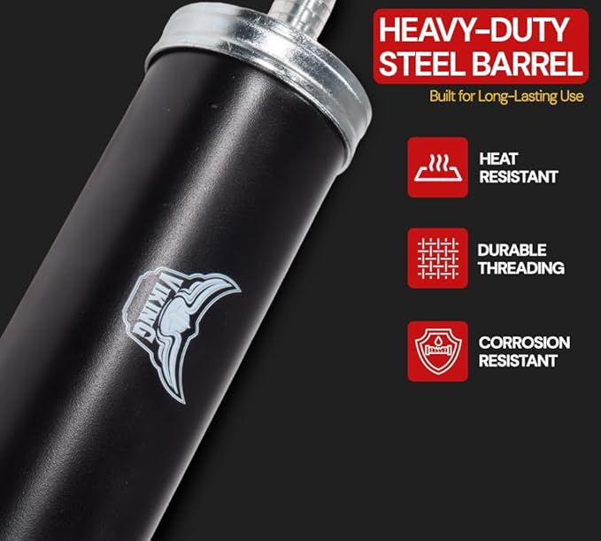 Mytee Products 2 Pack Automotive Fluid Extractor Pump Compatible with Non-Corrosive Fluids, Gear Oils, Lubricants, and Engine Oil - 16 Oz Suction Gun with 12" Vinyl Hose & Manual Oil Change Syringe