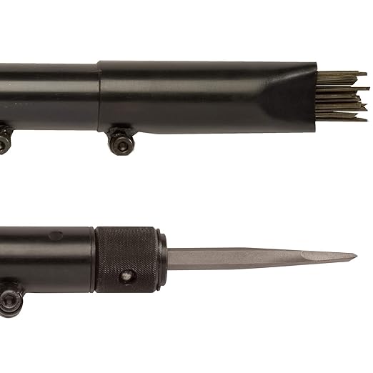 CS Unitec | 121.2099 CHISEL BASIC KIT | Pneumatic 19-Needle Scaler & Chisel for Cleaning, Stress-Relieving Weld Seams, Texturing Concrete, Removing Coatings, 3000 Blows per Minute – Made in England