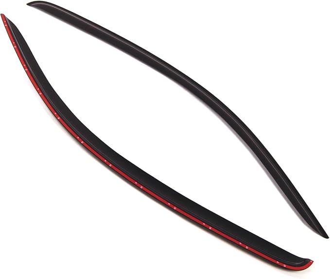 TuningPros Outside Mount Window Vent Visors Rain Guards Compatible with Ford Mustang 2005-2014 | Side Window Wind Deflectors Rain Shields | Smoke Tinted, 2 Pcs Set, DGWV-186