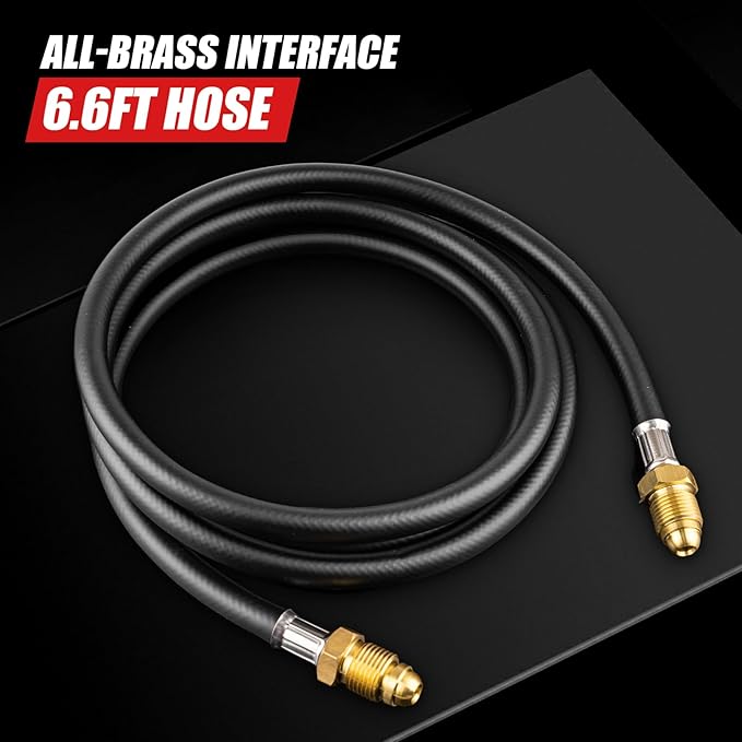 Argon Co2 Regulator, Welding Argon Gas Regulator for TIG and MIG, Dual Gauge Co2 Regulators with 6.6FT Welding Gas Hose, CGA580 Inlet Connection, 0-4000PSI Input Pressure