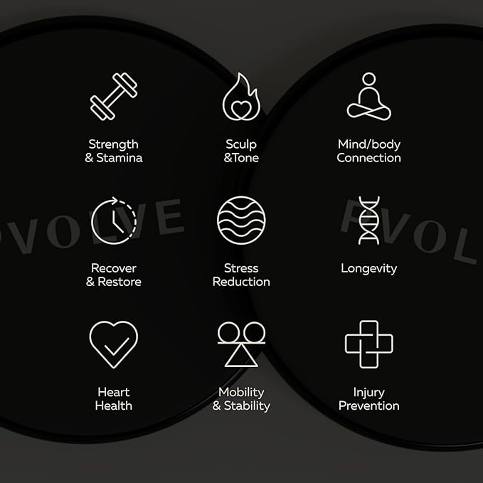 PVOLVE Gliding Discs for Home Workouts Exercise and Fitness Equipment to Use on Carpet Wood and Floor to Sculpt Your Core - Strengthen Legs While Lifting and Tightening The Butt
