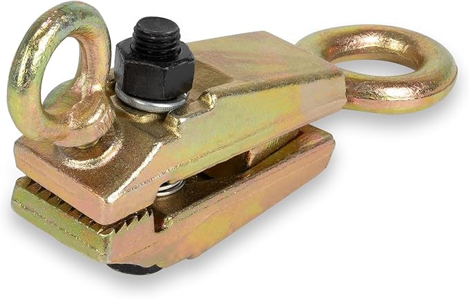 RANSOTO 5 Ton 2 Way Auto Body Clamp Frame Pulling Clamp with Self Tightening Grips for Top & Straight Repair Tool Kit