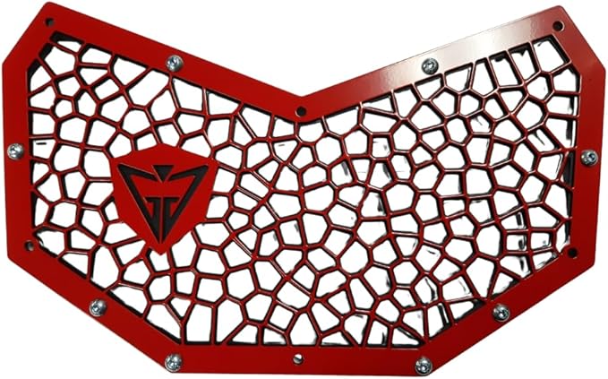 GAM Front Grill For Can Am Maverick X3 2017-2021 All Modals Radiator Guard Blue/Red/Orange (Red)