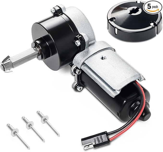 3317084.000U RV Awning Motor Drive Repair Kit Assembly Fit for Dometic 9200 Series Power Awnings, Replace# 3316605.001, 3316605.017, Black