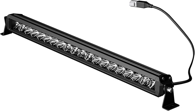 Black Horse Rugged Heavy Duty Grille Brush Bumper Guard Modular Black Come with Single Row LED Light Compatible with 2022-2024 Nissan Frontier-RU-NIFR22-B-K2