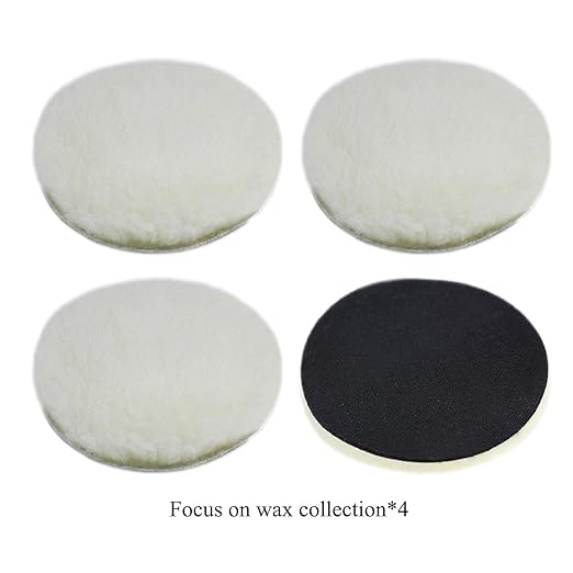 Car Foam Polishing Buffing Kit, Polishing Buffing Pads, Wool Pads, Polishing & Buffing Wheels, for Headlights & Body Foam Wax & Buffer Kits (6)