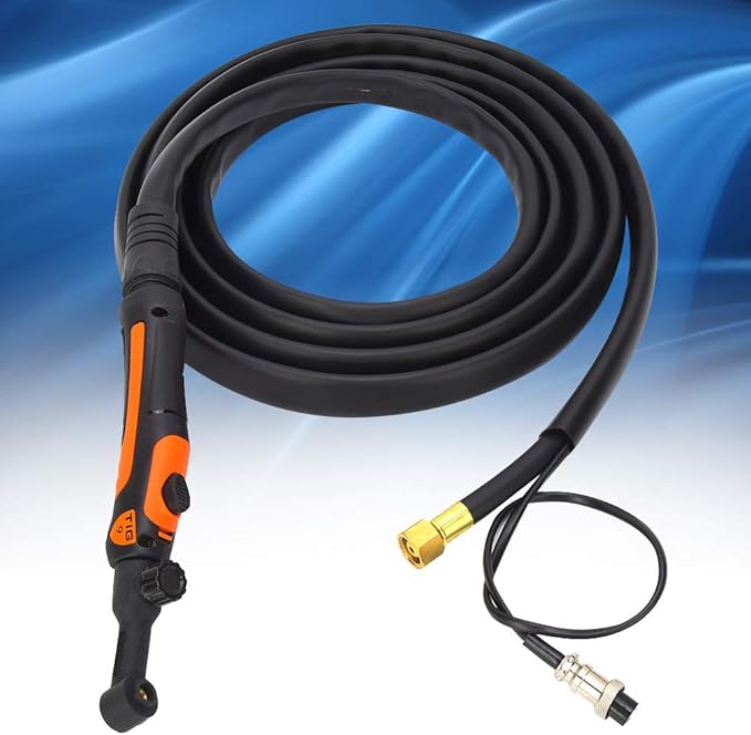 Tig Welding Torch Gun, Tig/Wp - 9vf 13.12ft 8mm ² Wire Diameter Quick Toggling Between On And Off Positions M16x1.5 Air Interface Ergonomic Welding Torch