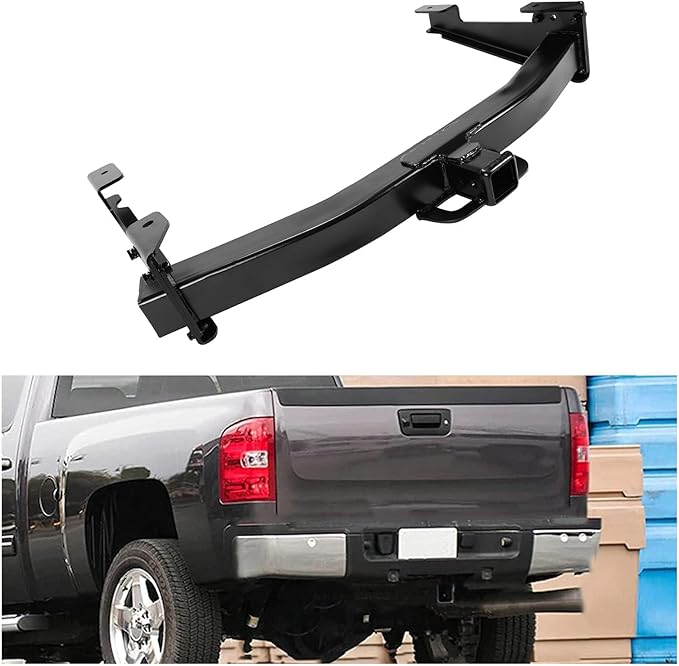 ECOTRIC Class 5 Trailer Tow Hitch W/2-Inch Receiver Compatible with Chevrolet Silverado GMC Sierra 2500HD 3500HD 2001-2010 Replacement for 41944