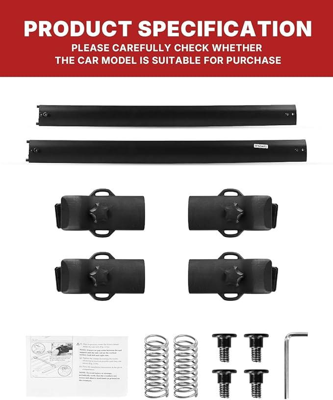 Richeer Roof Rack Cross Bars Fit for 2011-2020 Sienna with Side Rails, Heavy Duty Aluminum Cross Bar for Cargo Racks Rooftop Luggage Carrier Bicycle Roof Bag