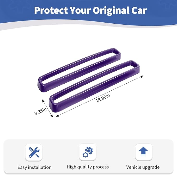 for Challenger Grille Insets Trim Cover Fit for Dodge Challenger 2015-2023 Purple Exterior Accessories 2pcs