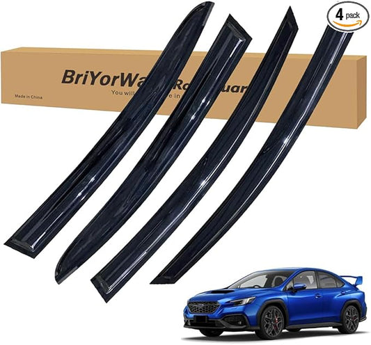 Vent Shades Rain Guards for Subaru WRX 2015 2016 2017 2018 2019 2020 2021 Accessories, for Subaru WRX Window Deflectors Window Visors