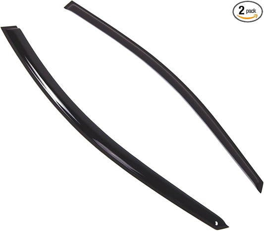 TuningPros Outside Mount Window Vent Visors Rain Guards Compatible with Hyundai Elantra Coupe 2011-2016 | Side Window Wind Deflectors Rain Shields | Smoke Tinted, 4 Pcs Set, DGWV-803