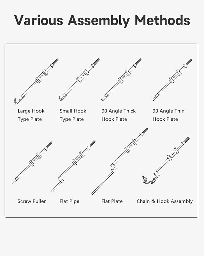 13LBS Dent Puller w/Slide Hammer Auto Body Truck Repair Automotive Hammer Puller Repair Frame Set with Carrying Case (18 PCS)